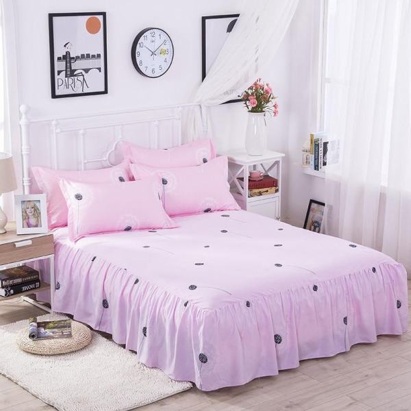 Bedding Sheet Bed Skirts Bedspreads Mattress Protective Cover Anti slip Bed Skirt Fitted Bedsheet Bedspread Home Textiles 180*200CM - intl