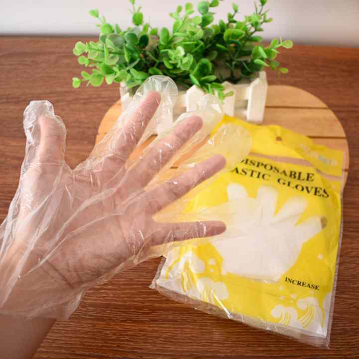 Găng tay nilon vệ sinh thực phẩm(100 cái) + Tặng kèm thẻ tích điểm Verygood