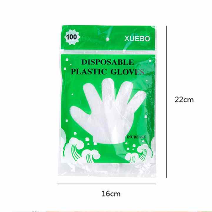 Găng tay nilon vệ sinh thực phẩm(100 cái) + Tặng kèm thẻ tích điểm Verygood