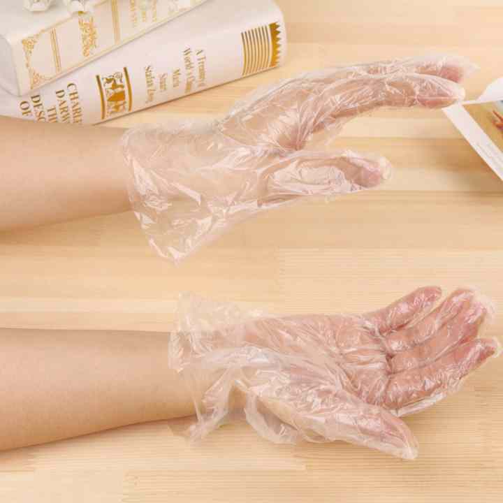 Găng tay nilon vệ sinh thực phẩm(100 cái) + Tặng kèm thẻ tích điểm Verygood