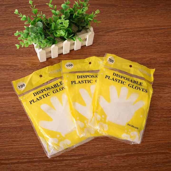 Găng tay nilon vệ sinh thực phẩm(100 cái) + Tặng kèm thẻ tích điểm Verygood