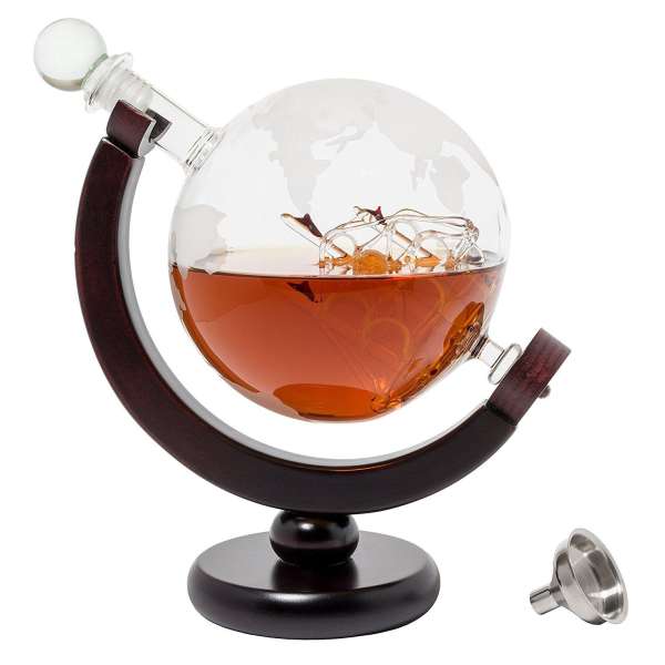 Bình đựng rượu hình địa cầu BarMe Globe Whiskey Decanter 850 ml