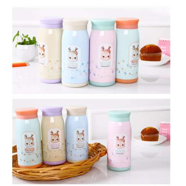 Bình giữ nhiệt hình cô gái Deer forest 500ml (nhiều màu) - BQ275