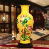 Bình hoa gốm sứ Cảnh Đức - Giang Tây MS xzgh007-Y-2(Vàng)