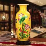 Bình hoa gốm sứ Cảnh Đức - Giang Tây MS xzgh007-Y-4(Vàng)
