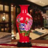 Bình hoa gốm sứ màu đỏ, dùng trang trí cho ngôi nhà của bạn, MS-xzgh007-R-1