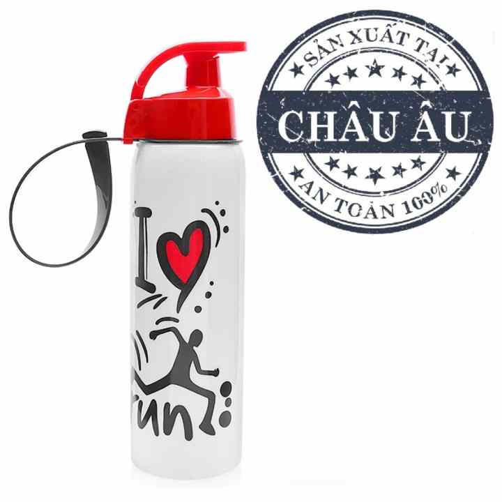 Bình đựng nước thể thao Herevin 161415 500ml (Họa tiết Run)
