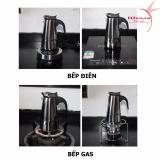 Bình pha cà phê Inox cao cấp phong cách Italy – BCP Bạc - 2 CUP