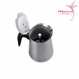 Bình pha cà phê Inox cao cấp phong cách Italy – BCP Bạc - 2 CUP