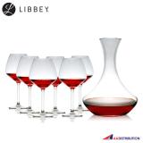 Bình thủy tinh Vina Tilt Decanter - Wine decanter + Ly thủy tinh Carre de Luxe Wine - 96958S1A + 02101RL