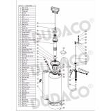 Bình xịt phun sương bình tưới cây 8 lít Dudaco 801 xuất khẩu (vàng)