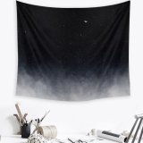 Black Galaxy Mandala Tapestry Wall Hanging Throw Dorm Beach Bedspread Mat Decor - intl
