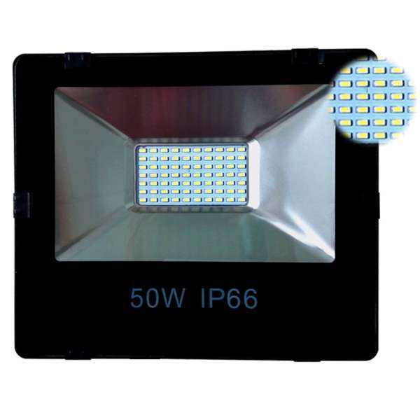 Bộ 02 Đèn Pha Led IP66 Siêu mỏng, siêu sáng 50W (Ánh Sáng Trắng)