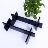 [HCM]Bộ 02 thanh kệ gỗ trang trí chữ H (Đen)