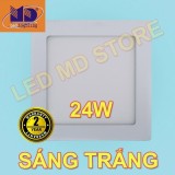 Bộ 05 đèn led âm trần siêu mỏng vuông ánh sáng trắng (24W-Φ270) - MD02