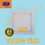 Bộ 05 đèn led âm trần siêu mỏng vuông ánh sáng trung tính (9W-Φ125) - MD04