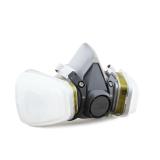 Bộ 1 Mặt nạ bảo hộ phòng độc 3M 6200 sử dụng 2 phin lọc chuyên dùng 3M 6006 chuyên dùng trong môi trường Kiềm, Amoniac,Methilamin, Fromaldehit, HF ( Xám )