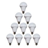 Bộ 10 bóng đèn Led Bulb tích điện thông minh SmartCharge 12W ánh sáng trắng (Trắng)