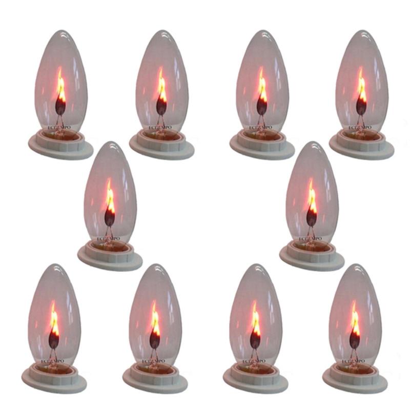 Bộ 10 bóng đèn lửa trang trí 3W - E12