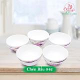 Combo 10 chén sứ hoa cao cấp