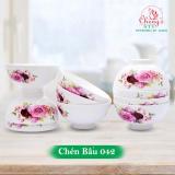 Combo 10 chén sứ hoa cao cấp