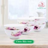 Combo 10 chén sứ hoa cao cấp