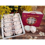Bộ 10 chén cơm cao cấp Bát tràng