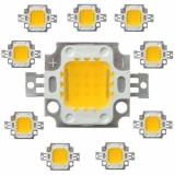 Bộ 10 Chip LED đèn pha LED - COB 50W - WW (ánh sáng vàng)