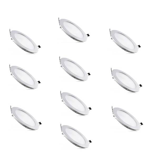 Bộ 10 đèn Led âm trần siêu mỏng  6w Thiên Mã (Ánh sáng trắng)