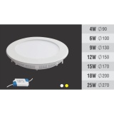 Bộ 10 đèn Led downlight âm trần siêu mỏng 15W ( Ánh sáng trắng)