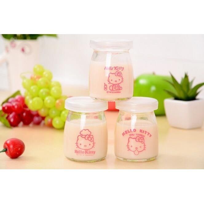 Bộ 12 hũ làm sữa chua bằng thủy tinh
