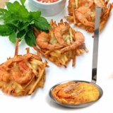 Bộ 10 Khuôn Làm Bánh Tôm Inox Chuyên Dụng