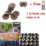 Bộ 100 viên nén ươm hạt + 1 chai kích mầm Vitamin B1 Topagri