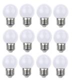 Bộ 12 bóng đèn trang trí tròn Trắng Led A40 1W E27