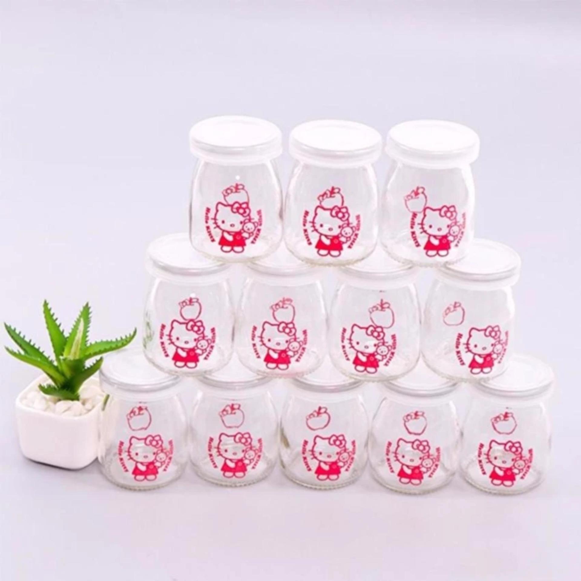 Bộ 12 Hũ Làm Sữa Chua Thủy Tinh