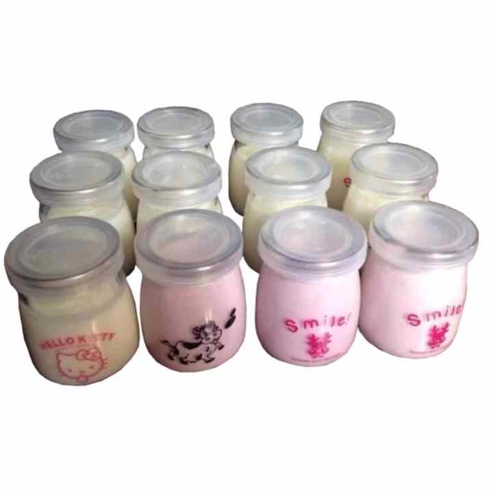 Bộ 12 Hũ Làm Sữa Chua Thủy Tinh
