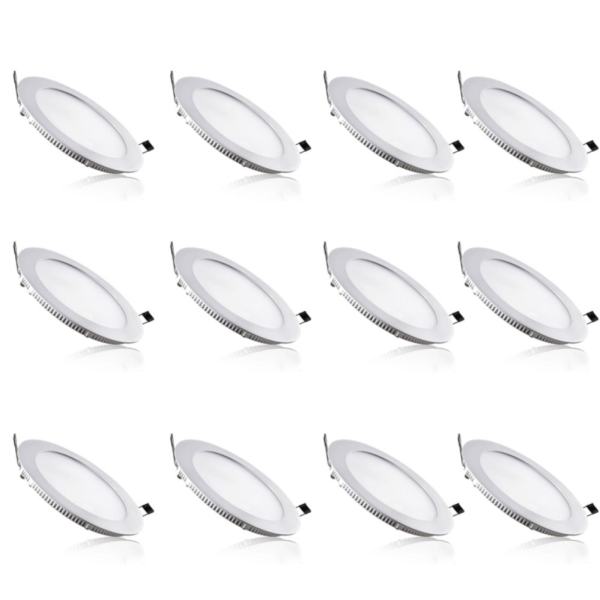 Bộ 14 Đèn Led Downlight âm trần tròn 12W (Ánh Sáng Vàng)