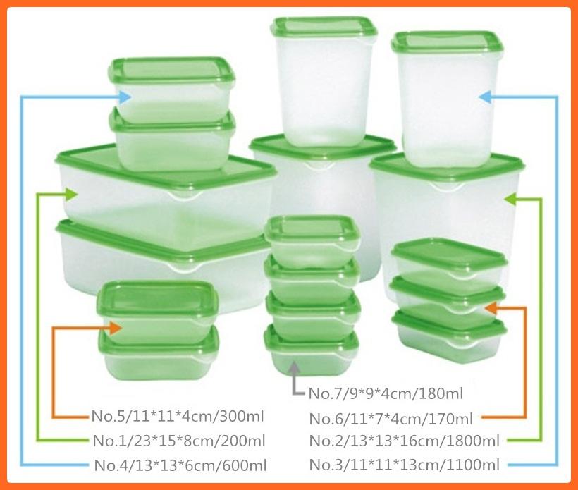 Bộ 17 hộp bảo quản thực phẩm