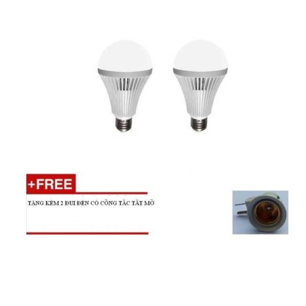 Bộ 2 Bóng đèn Led Bulb cảm ứng cơ thể thông minh 12W tự động tắt mở (Tặng đui) shopaha247