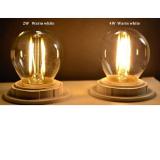 [HCM]Bộ 2 Bóng Đèn Tròn trang trí Edison Vintage G45 E27 2W