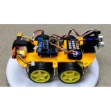 Bộ 2 chiếc bánh xe Robot 66mm ( Vàng )