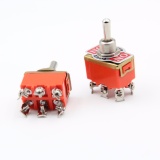 Bộ 2 Công Tắc Gạt Đảo Chiều Động Cơ 1322 6 Chân 250VAC-15A