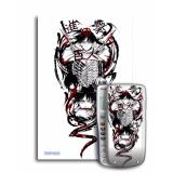 Bộ 2 decal trang trí máy tính cầm tay Attack On Titan 010