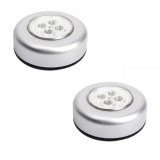 Bộ 2 đèn led dán tường 4 bóng sử dụng pin aaa