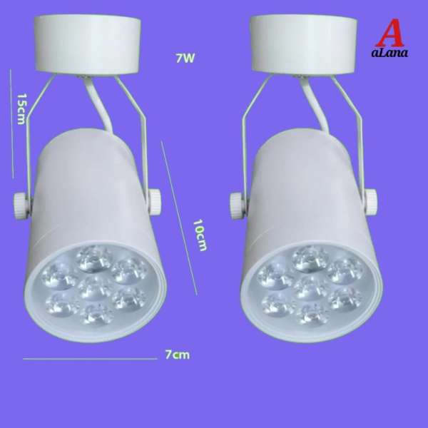 Bộ 2 đèn led rọi ngồi 7w vỏ trắng ánh sáng trắng