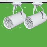 Bộ 2 đèn led rọi thanh ray 12w vỏ trắng ánh sáng trắng/vàng
