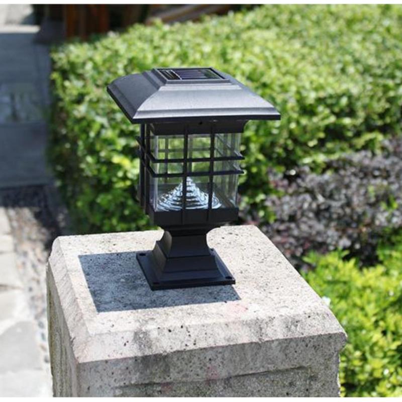 Bộ 2 đèn năng lượng mặt trời LED trụ vuông MTC16