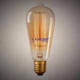 Bộ 2 đèn thả trần kim cương Vintage Megaboss (Tặng kèm bóng led edison ST64)