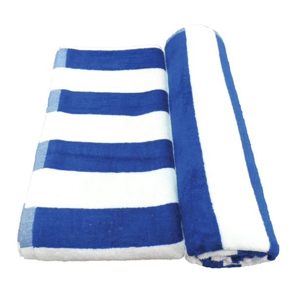 Bộ 2 khăn tắm Athena - Bath towels 100x180cm (Sọc xanh)