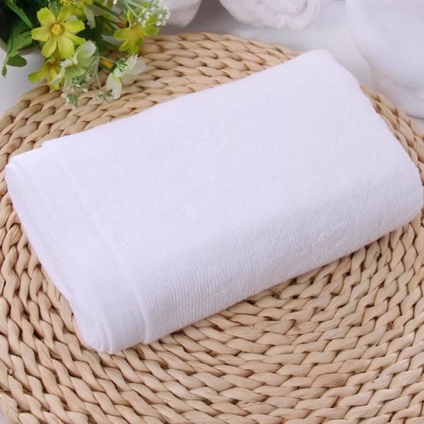 Bộ 2 Khăn tắm cotton cao cấp -  nhập khẩu Nhật Bản, tiêu chuẩn 5 * - 700gr (70x140cm, Trắng)